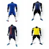 18/19 Blank Soccer Jersey Shorts Adults Football Uniform Soccer Training Suit Running Sportswear Customized