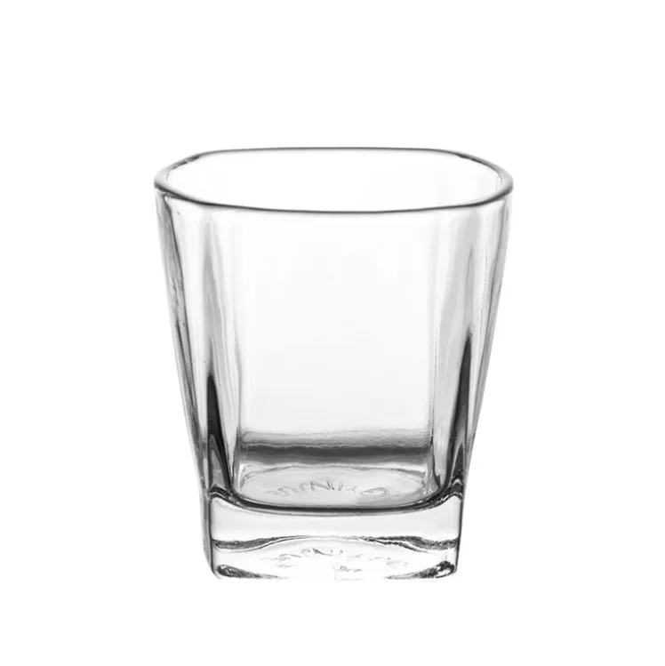 

AIHPO06 Anazon Hot Unique Shaped Fancy Round Square Heavy Base Thick Bottom Liquor Drinking Whiskey Glasses