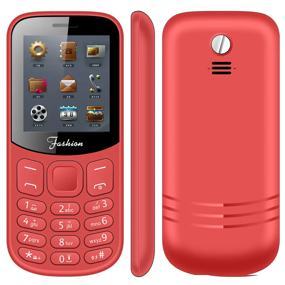 

Low Price 1.8 Inch Feature Mobile Phone Low Price China Feature Mobile Phone for G5C, White;rose red