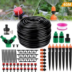 Image of Adjustable Automatic Micro Drip irrigation system diy kits for Garden Greenhouse, Flower Bed,Patio,Lawn