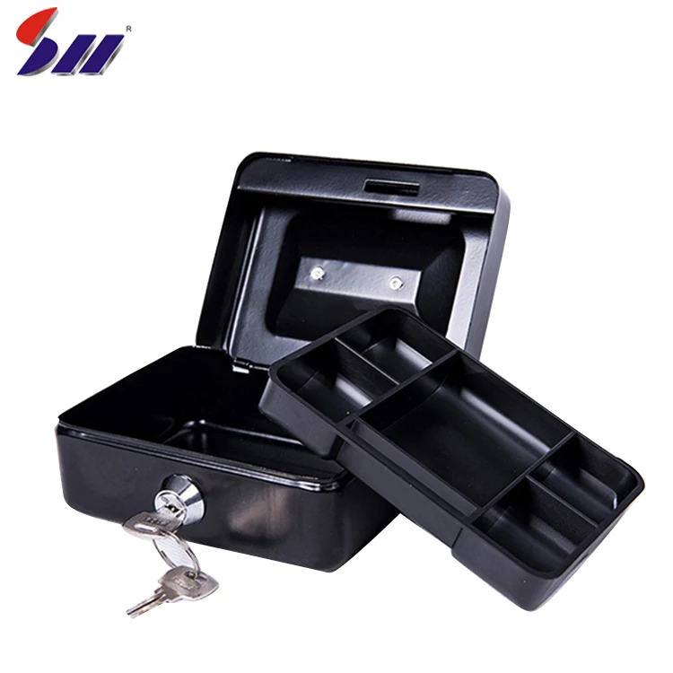 Money box with slot and lock