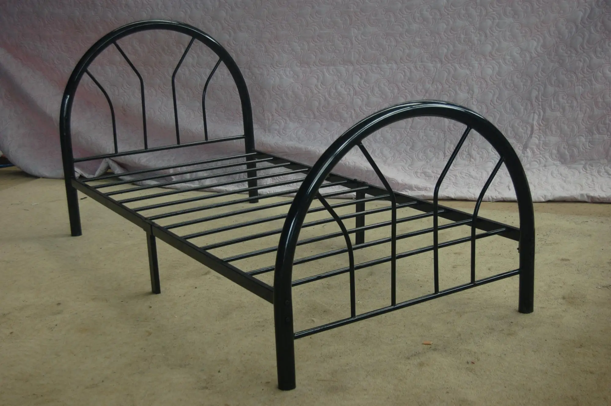 Wood Leg Metal Single Bed,Steel Single Bed Buy Metal Bed,Metal Single