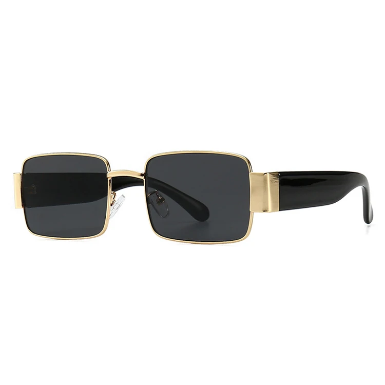 

2019 Vintage designer rectangle women men steampunk sunglasses