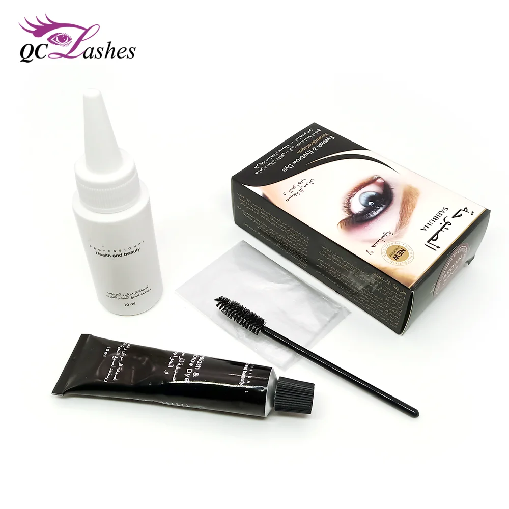 

High quality Eyebrow dye tattoo cream Permanent Eyelash Private Label lash dye Eyebrow tint, Natural black