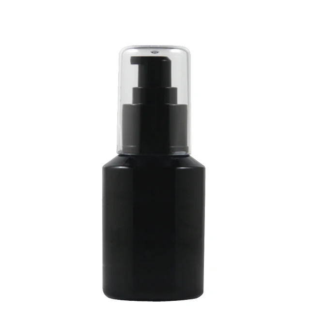 

Fuyun In stock packaging 15ml/30ml/60ml/125ml/200ml empty black serum cosmetic glass lotion bottle