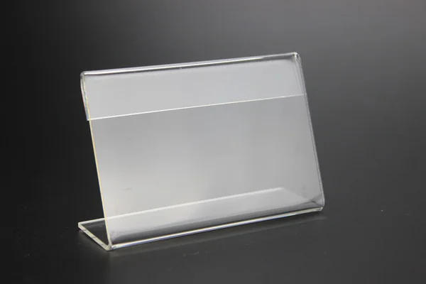 3mm 小标牌夹 l 标签框表标志价格标签标签显示纸名片夹支架桌面