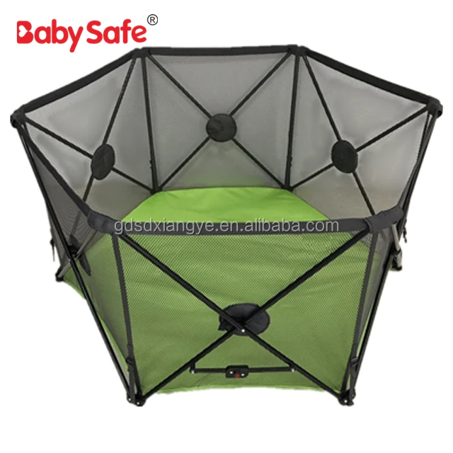 

Hot sale baby safety playard easy folding pop up playpen light weight, Black