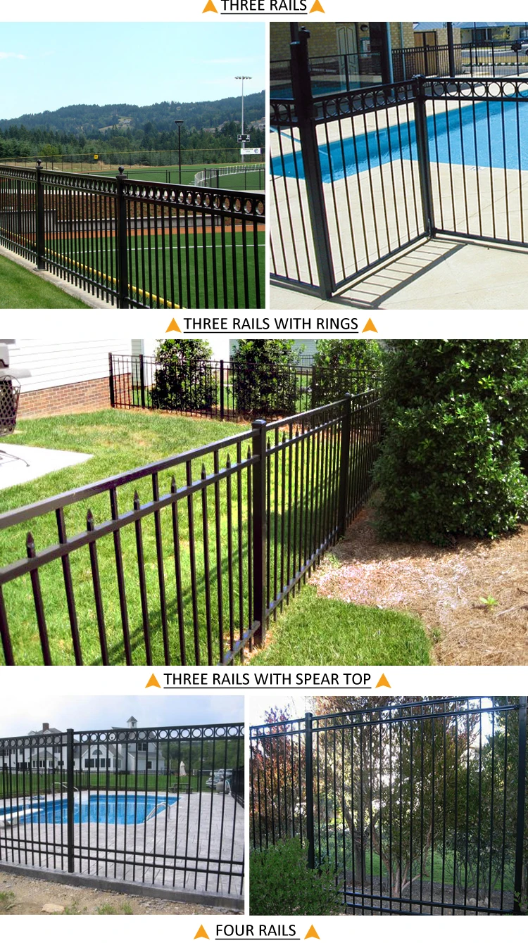 flat top steel fence 06