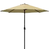1.5m Custom Outdoor Waterproof /UV Resistant Decorative Patio Umbrella For Outdoor Restaurant with PA coating Aluminum Frame