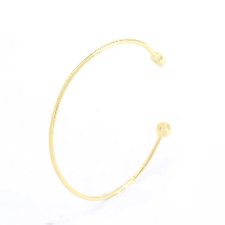 

Brass Gold Plated Handcraft Bangle Women Wedding Party New Plain Solid Bracelet
