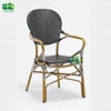 Stackable faux bamboo french style armchair rattan weaving (E3011)