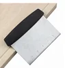 New Product 2018 Baking Tools Stainless Steel Cutting Knife Scraping Panel Plastic Handle Dough Cutter Powder Table Scraper