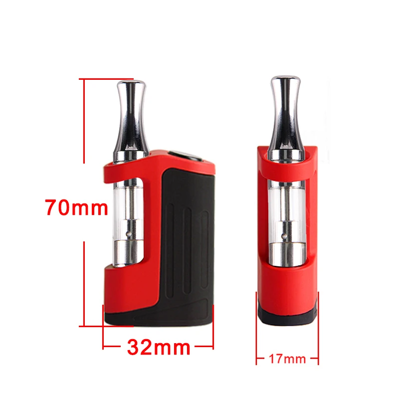 

100% Original ECT Mico 350mAh Variable Voltage Vape Box Mod with CBD Cartridge, Black;red;blue;yellow;white