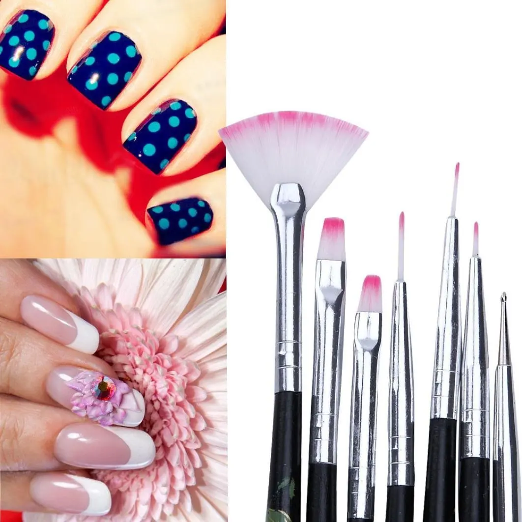 Как накрасить кисточками Buy Alonea 1PC Nail Art Design Set Dotting Painting Drawing Brush Pen Tools in C