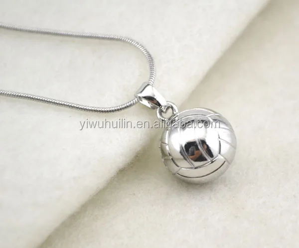 

A1103 Fashion Jewelry fashion sport men's basketball 3D pendant zinc alloy necklace, Sport necklace