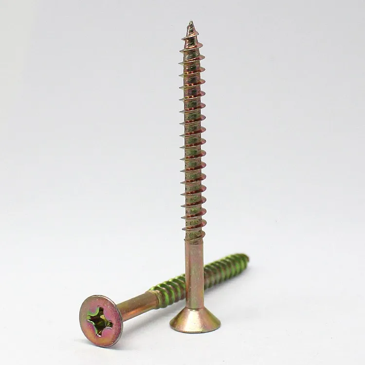 
M3.5 M4 M5 Color Zinc Coarse Thread Chipboard or Particleboard Needle Point Screws 