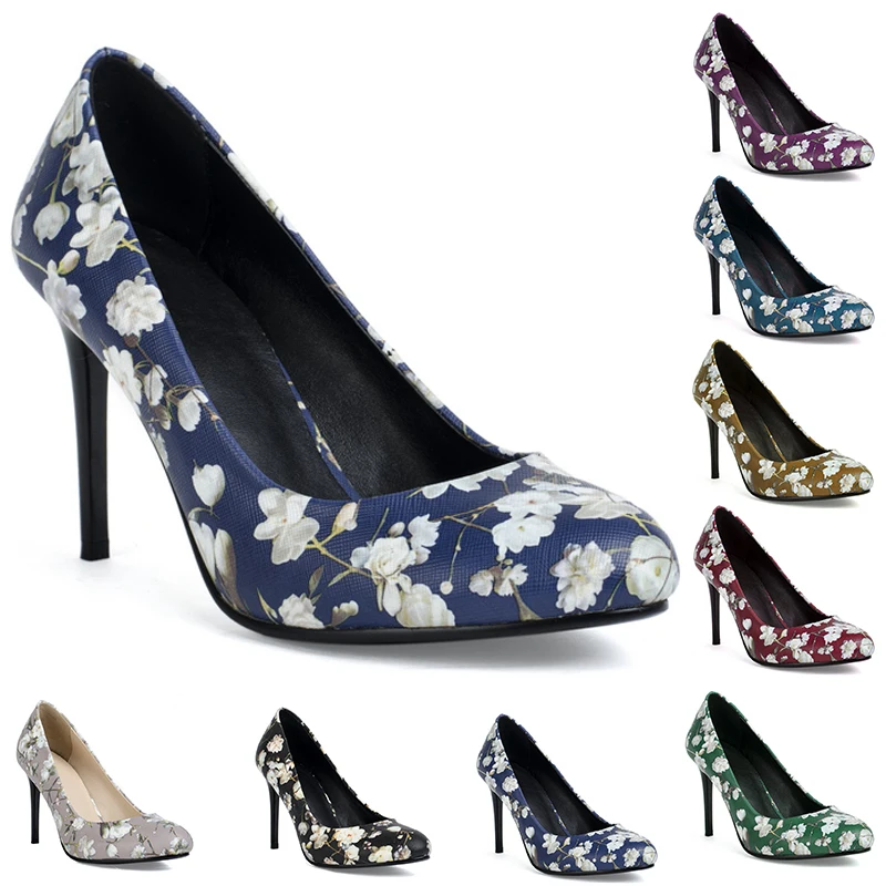 flower high heel shoes
