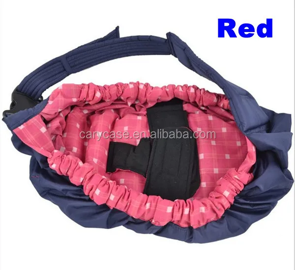 

BABY TODDLER NEWBORN CRADLE POUCH RING SLING CARRIER STRETCH WRAP FRONT BAG, Ocean, red grid, blue grid