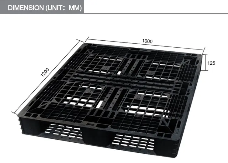 Dynamic Load Capacity 1 Ton Hdpe Black Plastic Pallet Buy Hdpe Black