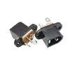 Environmental emergent charge power socket,female 3 pin DC power jack with nut DC-016