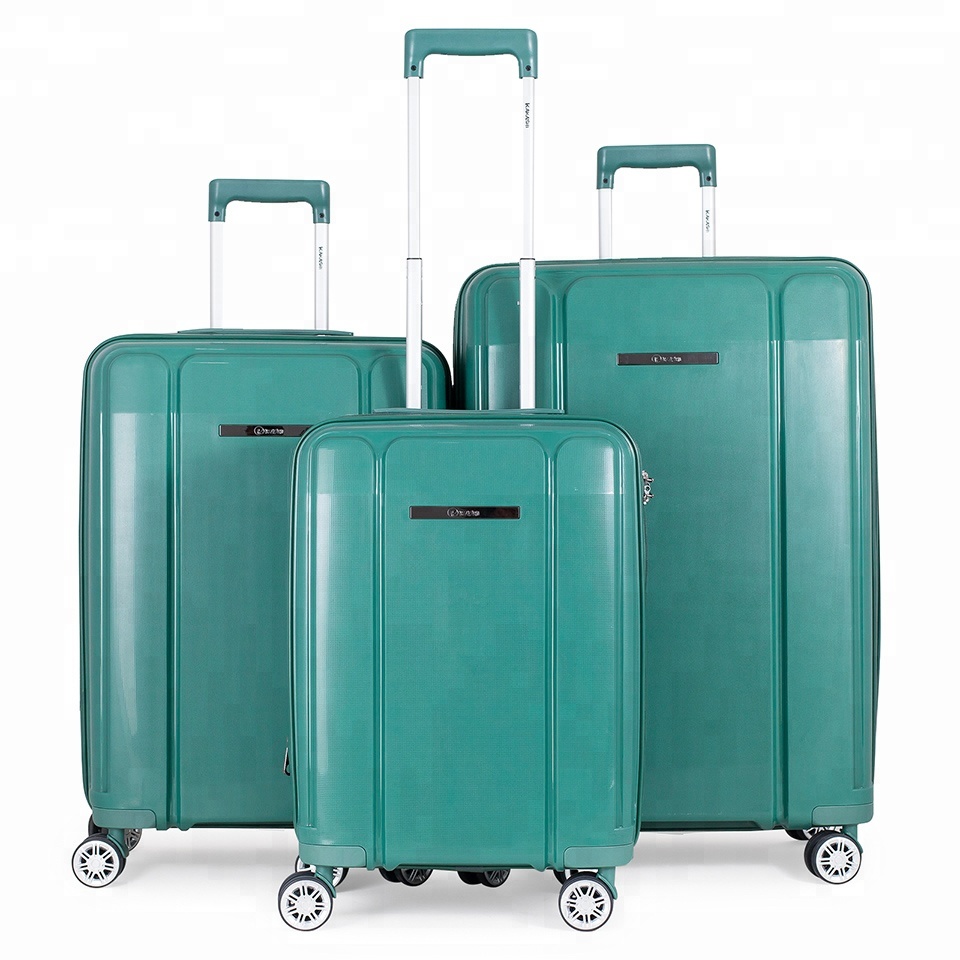 

2021 New luggage design PP rolling luggage set of luggage bags