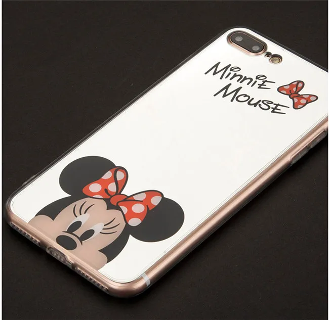 

Cute cartoon Minnie Mouse cases Custom Design Mirror Case for iPhone8 Plus iphoneX 10