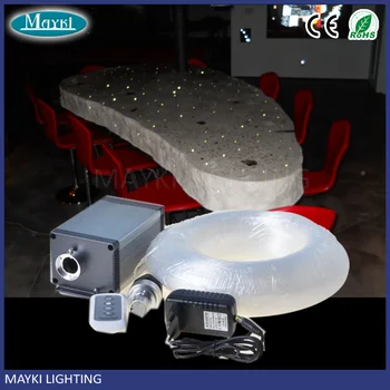 Diy Table Counter Top Decoration Color Changing Fiber Optic Lamp