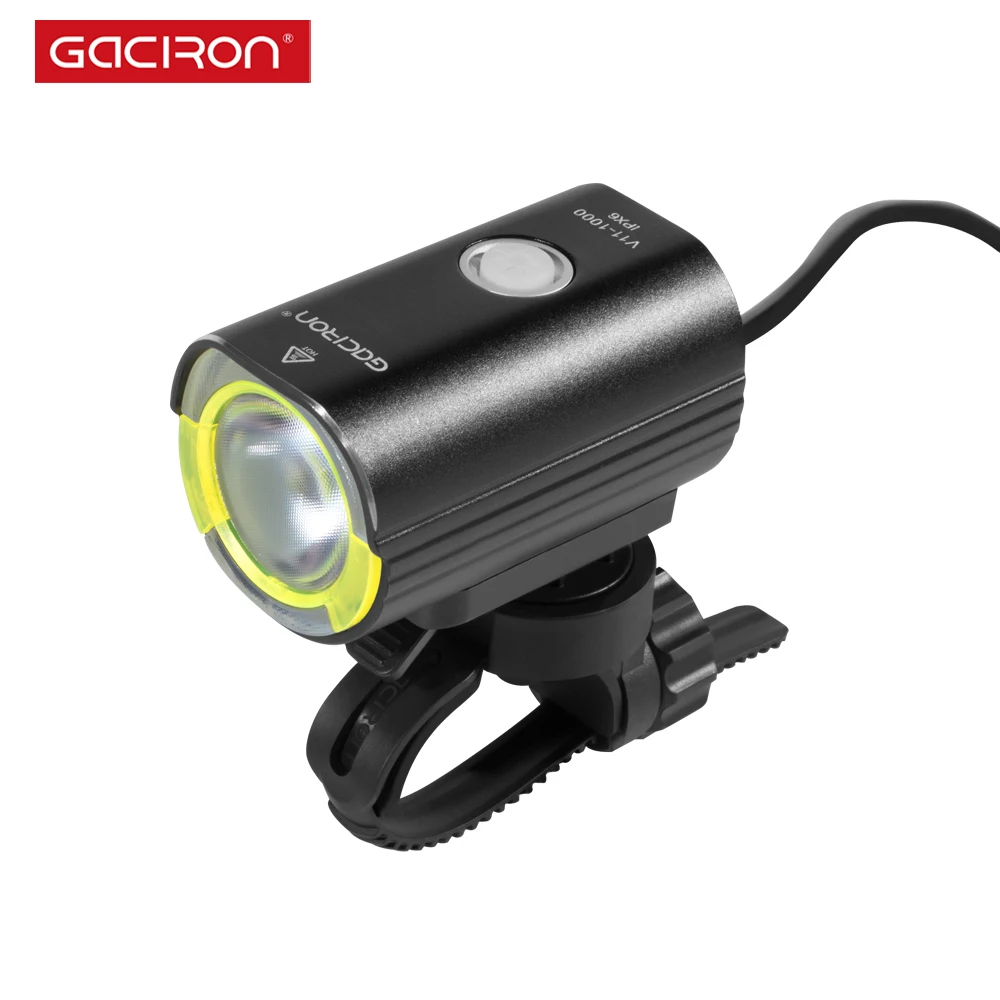 

Gaciron 2019 New Arrival 1000Lumens V11 Bike Light Led Bicycle Head Light External Battery Rechargeable Bicycle Light