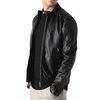 Buffalo Leather Jacket Male Zip Cuff Sponge Quilting