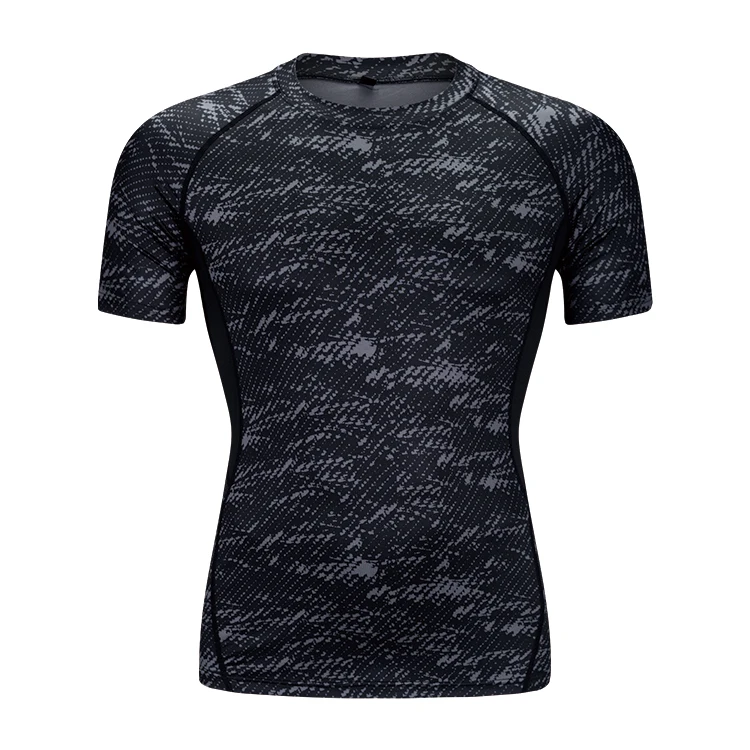 

Wholesale Men's Sublimation Printed Workout Athletic Short Sleeve Compression T-Shirts, N/a