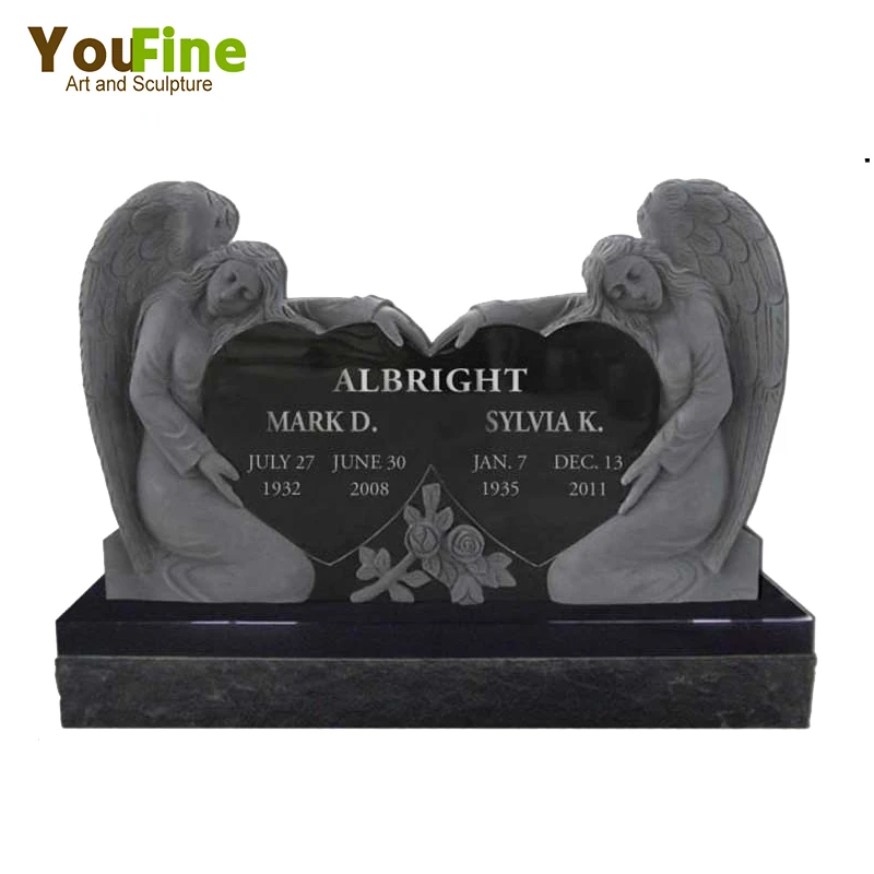 black granite headstones