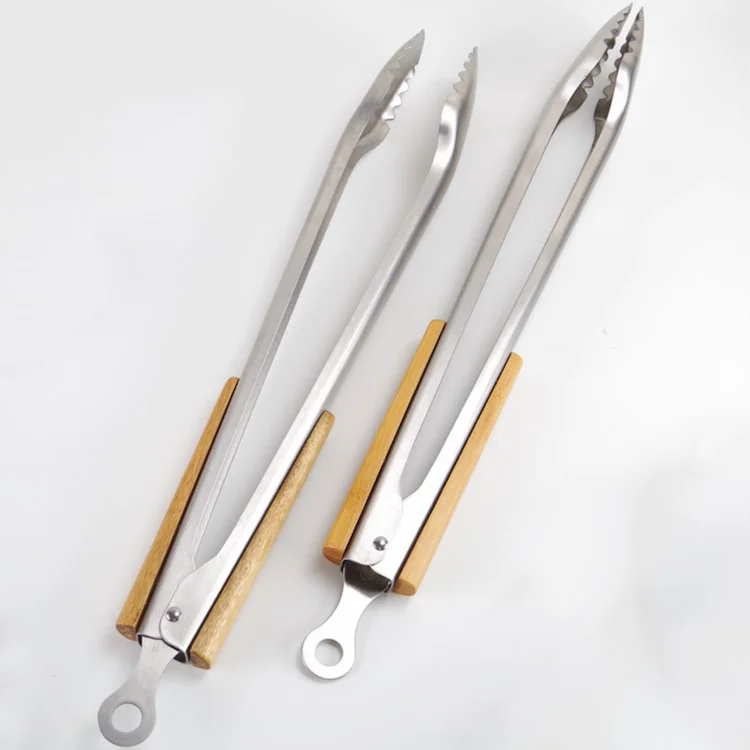 19inch Best Bbq Tongs With Bamboo Wood Handle Sw Ct107 Buy