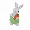 Easter Polyresin rabbit bunny with carrot table decoration as holiday gifts