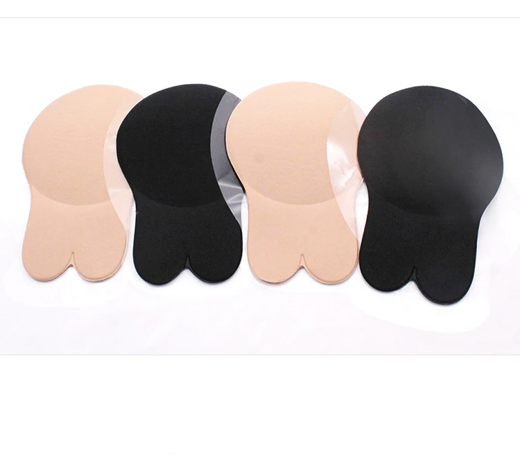 

Ladies Sexy Reusable Adhesive Nipple Cover Silicone Undercover, Nude and black