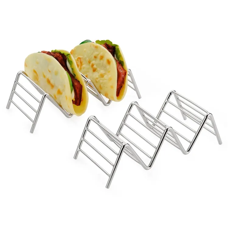 

Wholesale Metal Taco Stand Kids Stainless Steel Taco Holder