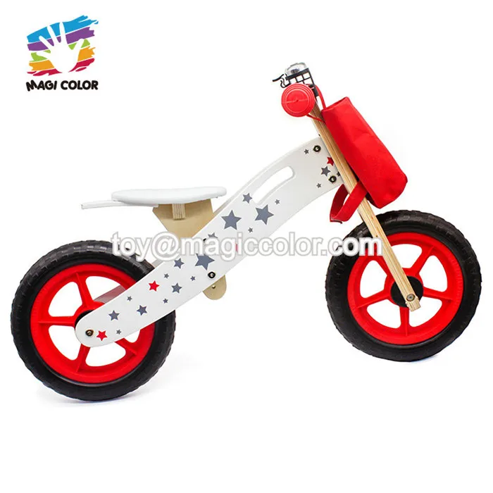 High Quality Balance Learning Wooden Kids Push Bike Without Pedals