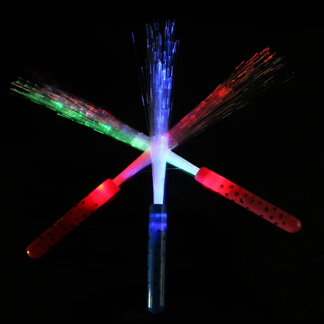 Party Decoration Led Flashing Light Up Fiber Optic Stick Buy Led Fiber Optic Stick,Led