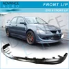 FOR MITSUBISHI LANCER EVOLUTION EVO 8 VIII 03 04 05 PU FRONT LIP SPOILER BLACK POLY-URETHANE