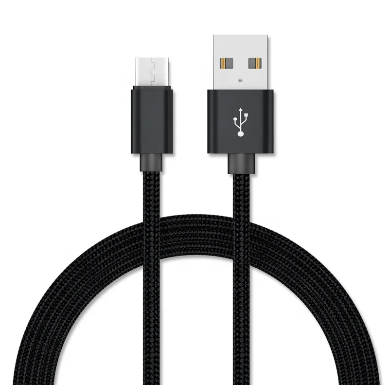 

The Best Wholesale Nylon Braided USB To Fast Charger Cable Micro USB, Black,grey,gold,rose gold