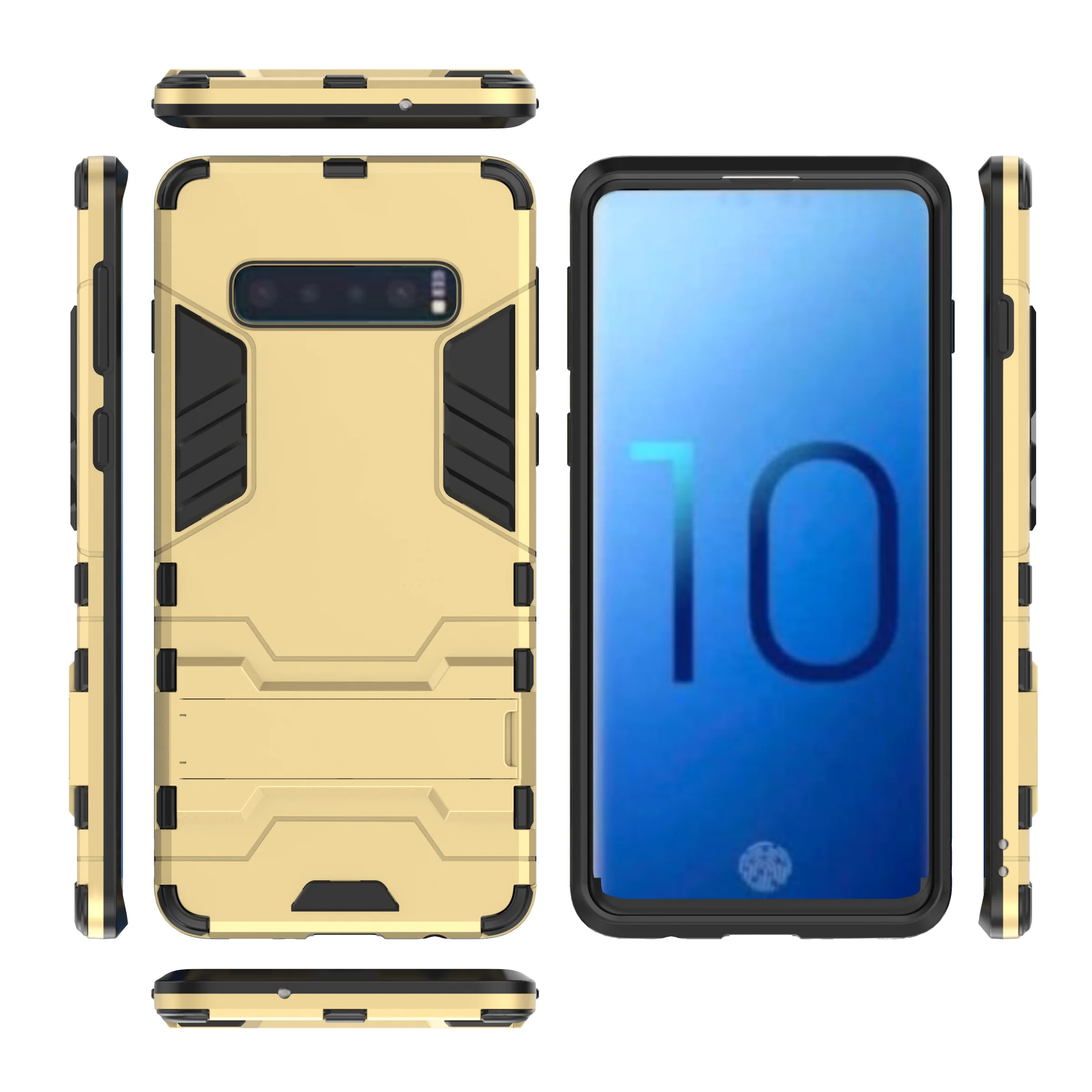

Kickstand armor case shockproof phone back cover for samsung galaxy s10