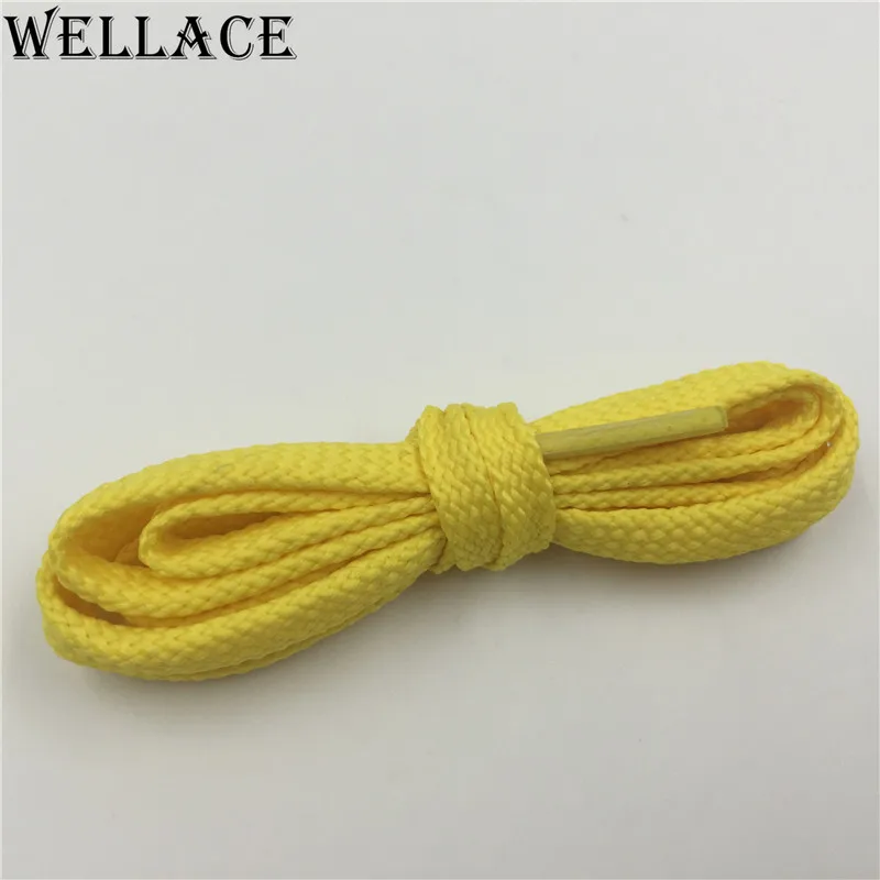 

Weiou Laces Flat Shoelaces Coloful Shoestring for Hoodie Sneaker Sport Shoe Laces with Metal Aglets Freeshipping Cheap Price, Black, white, yellow, blue, and so on