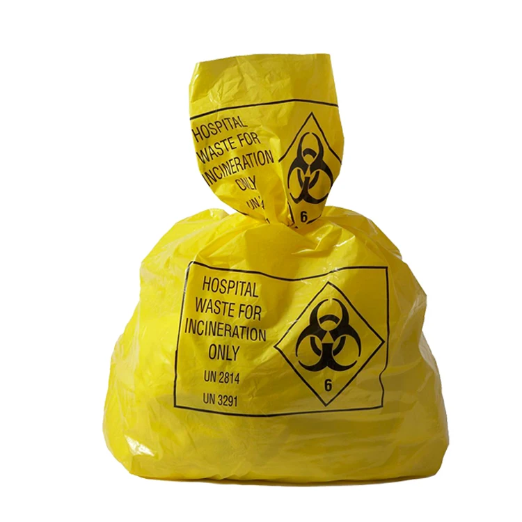 China Yellow Medical Waste Bag Large Autoclave Plastic Biohazard