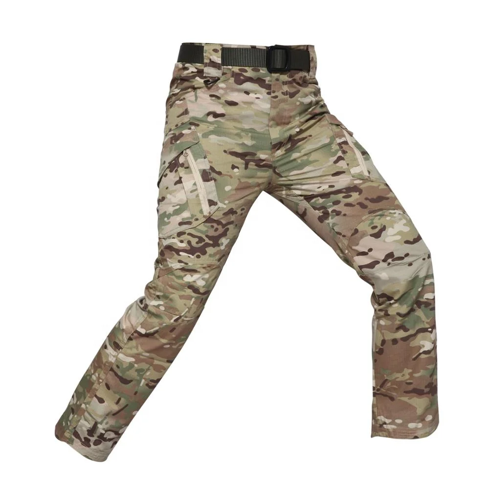 

IX9 Tactical Trousers Military Cargo Pants Male Outdoor Casual BDU City Urban Multi-Pockets Pants, Black camoufalges etc