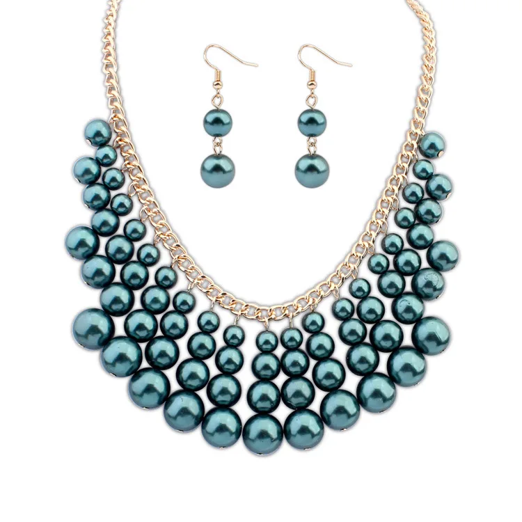 

2017 Latest Design Popular elegant pearl jewellery set