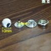 10mm Silver Color Rivet Snap Fasteners Brass Snap Button for Leather