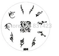 2015 new A Series A04 Nail Art Polish DIY Stamping Plates Image Templates Nail Stamp Stencil