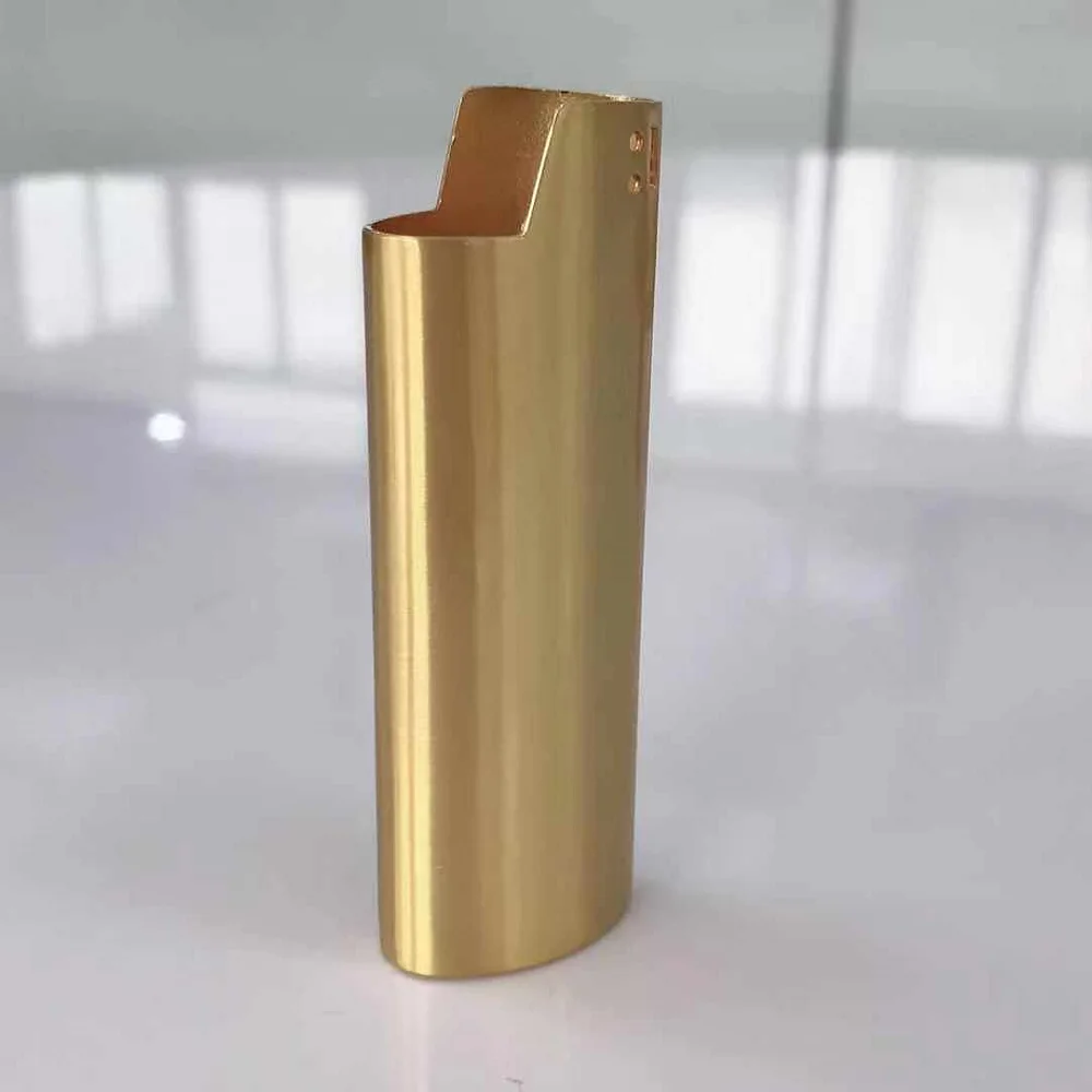 

Small MOQ Brush gold Cigarette Custom Lighter Case, Lighter Holder, Lighter Sleeve