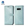 Finely processed press print for Samsung Galaxy S10e datura pattern leather case cover