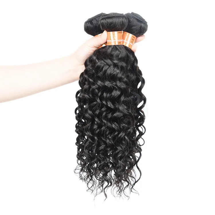 

Top Quality 100 Human Hair Water Wave 16 18 20, Cheap Brazilian Human Hair Weave Bundles, Natural color