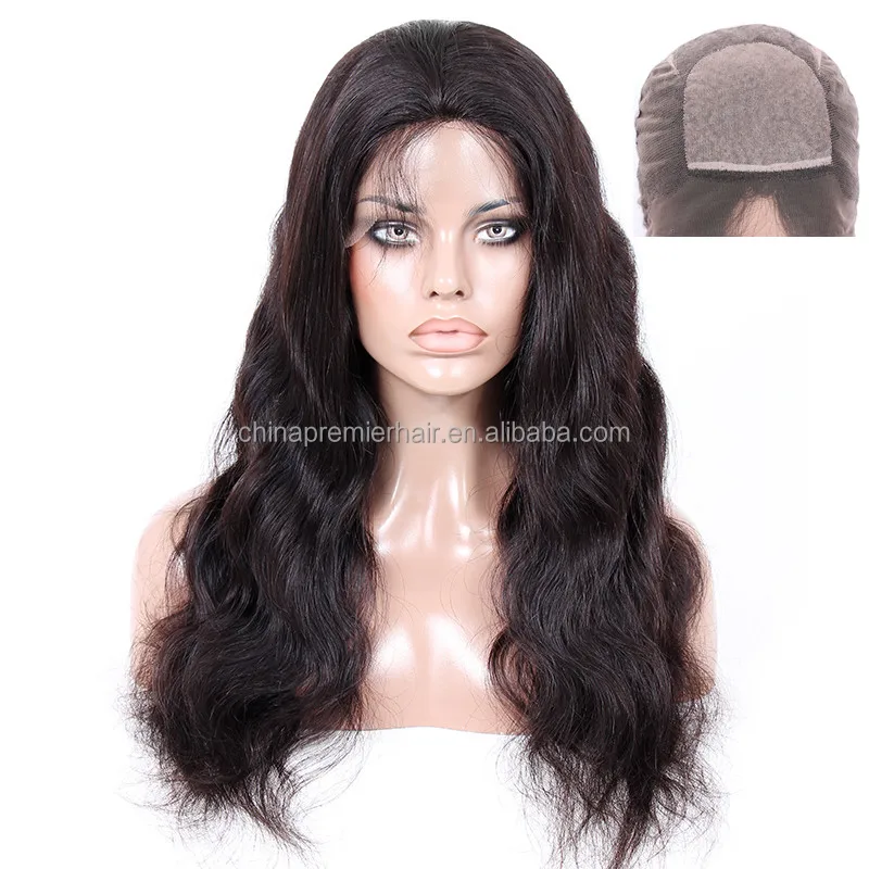 

Drop Shipping Body Wave Natural Looking Brazilian Remy Hair 4X4 Silk Base Full Lace Wig, Natural color